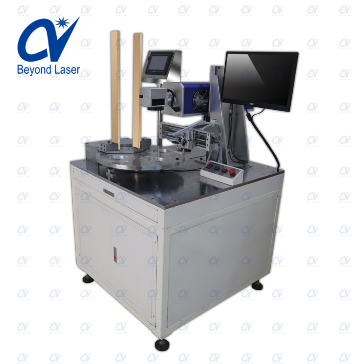 CO2多工位自动化旋转激光打标机1