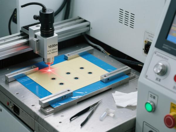 石墨烯导电膜飞秒激光微孔加工 (7)