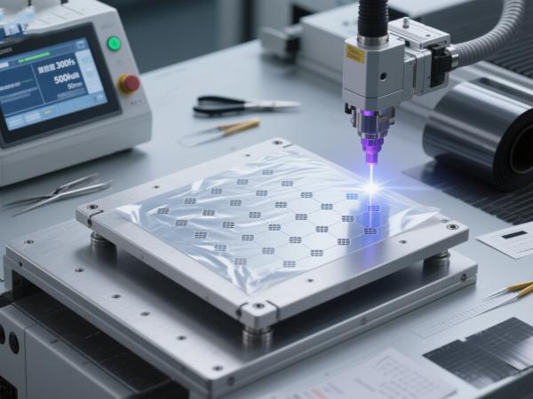 石墨烯导电膜飞秒激光微孔加工 (8)